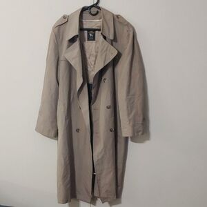 VTG Hart Schaffner & Marx Men's Beige Trench Coat Size 40R
